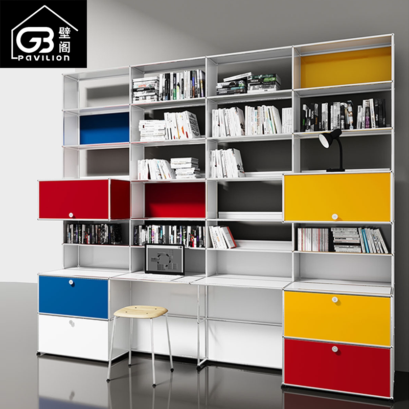 🏡复古与现代碰撞,USM Haller 中古定制家用模块书柜收纳置物架,让你的客厅美翻天!🌟-其它柜类-淘宝好物网