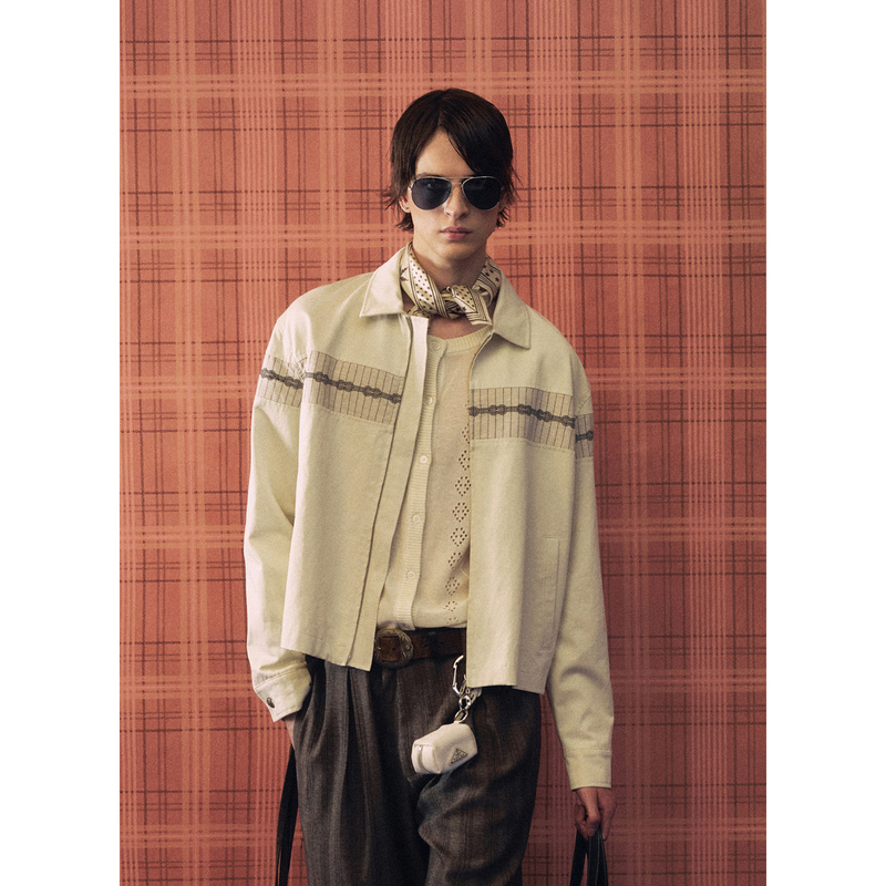 Openfly* Vintage Off-White Linen Tencel Embroidered Jacket with Lapel, Double Zipper and Adjustable Buckle, Short Coat Openfly* Vintage Off-White Linen Tencel Embroidered Jacket with Lapel, Double Zipper and Adjustable Buckle, Short Coat