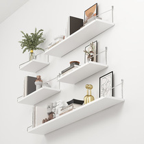Bookcase living room 2024 new wall storage rack without punching wall decoration bedroom wall bookshelf one-word partition