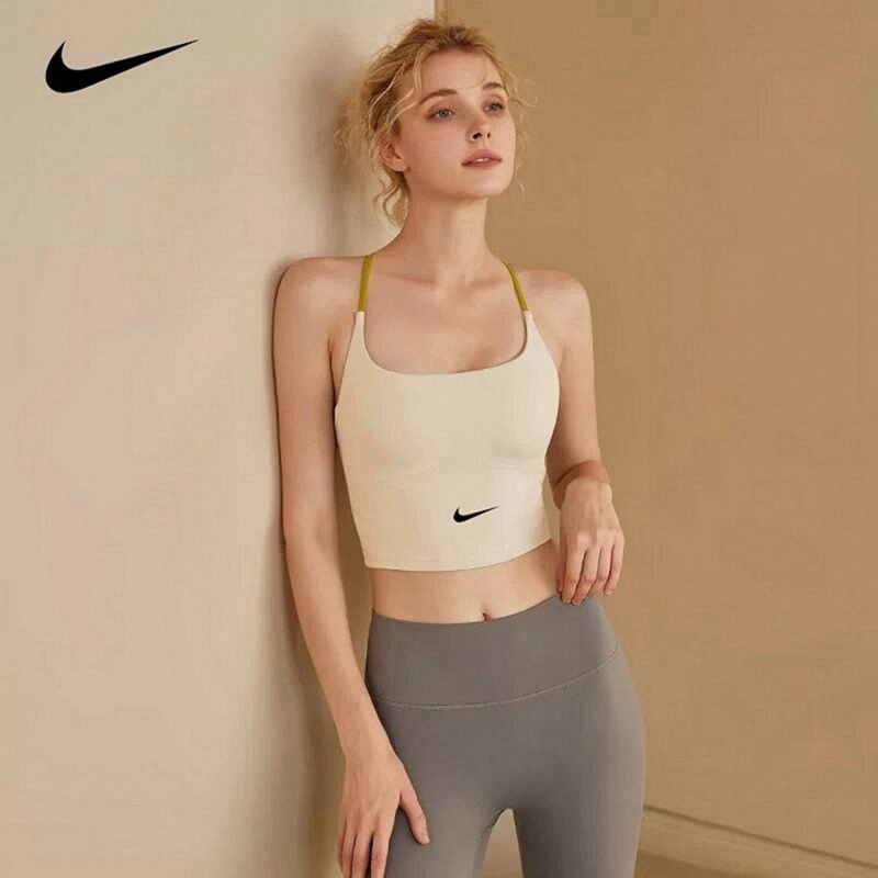 Nike Nike Fitness Vest Women's All-In-One Shock-Proof Running Sports Bra Yoga Training Outer Wear Beautiful Back Bra