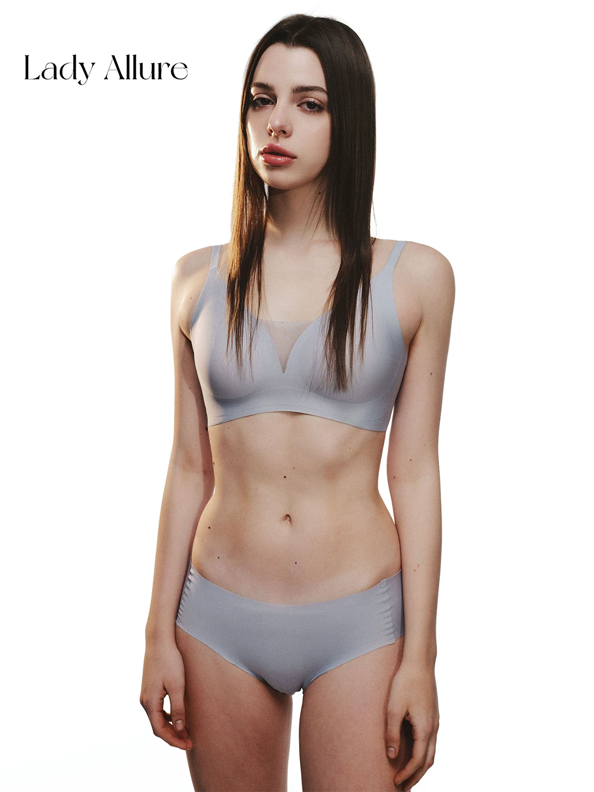 Comfortable supporting universal wireless bra, underwear, set, simple and elegant design
