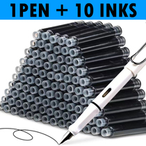 11PCS Fountain Pen Set Replaceable Calligraphy Multifunction