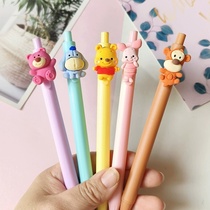 10pcs Cartoon Gel Pen Cute Pooh Linabell Bear Students Stati