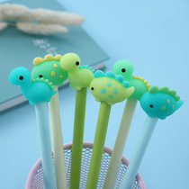 3 pcs lot Kawaii Little Soft Silicone Dinosaur Gel Pen Ink M