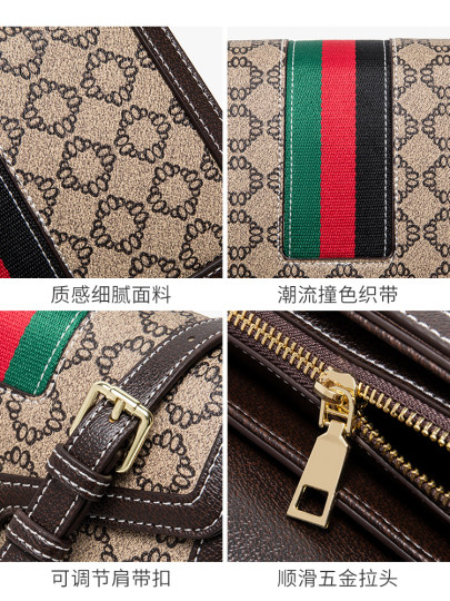 奢侈品牌女包2025新款女士斜挎小方包轻奢高级感单肩包情人节礼物