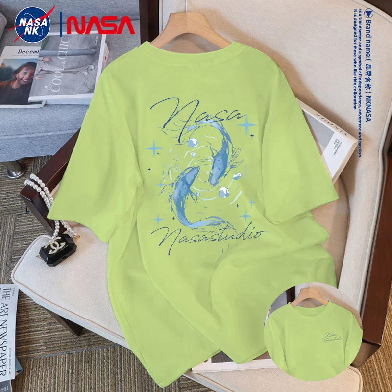 Футболка (NK NASA) летняя хлопковая, короткий рукав, американский стиль