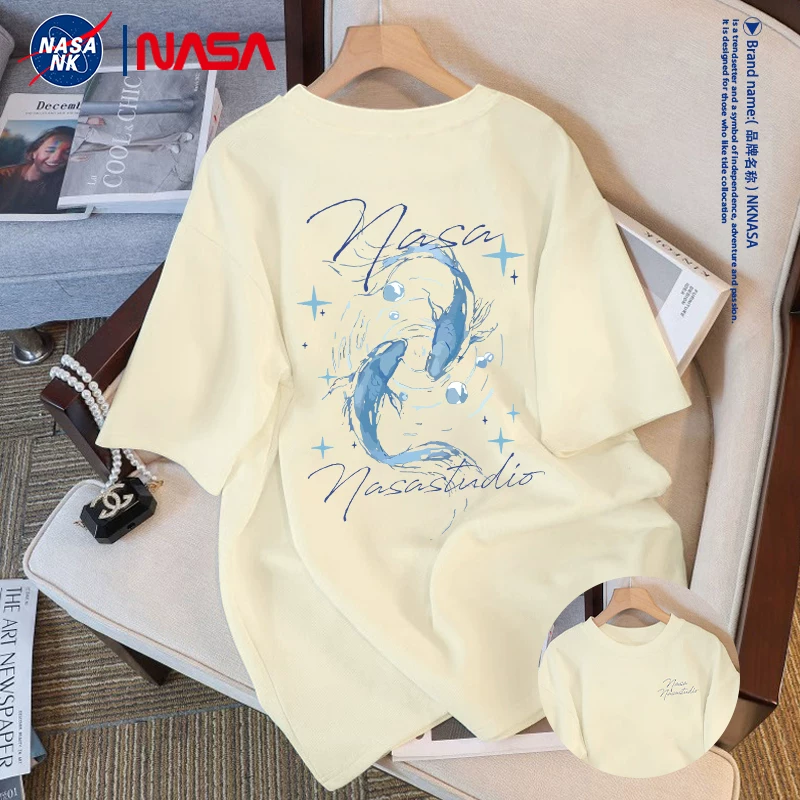 Футболка (NK NASA) летняя хлопковая, короткий рукав, американский стиль
