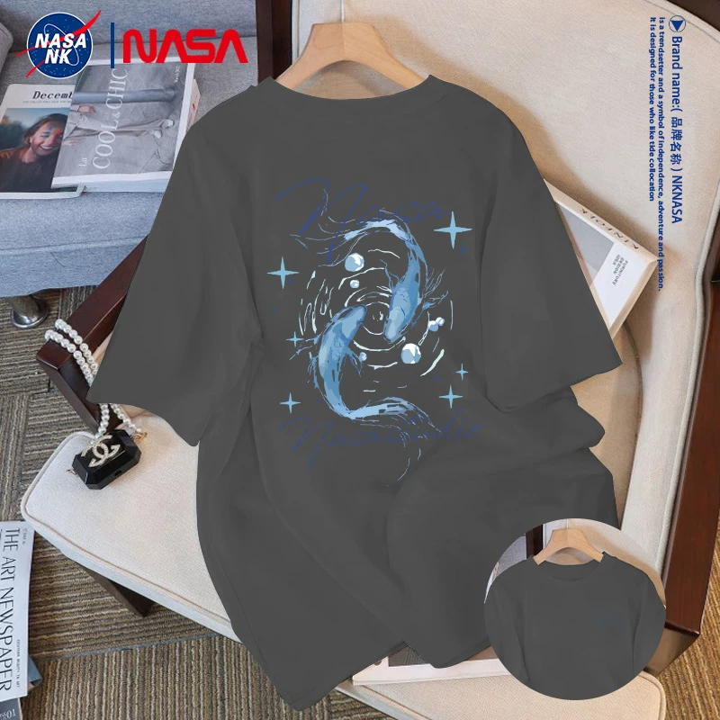 Футболка (NK NASA) летняя хлопковая, короткий рукав, американский стиль
