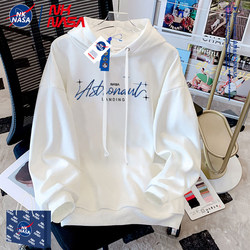 NK NASA Joint American Style Minimalist Style Hooded Sweatshirt Men's 2025 New arrival Men Tops Couple Outwear