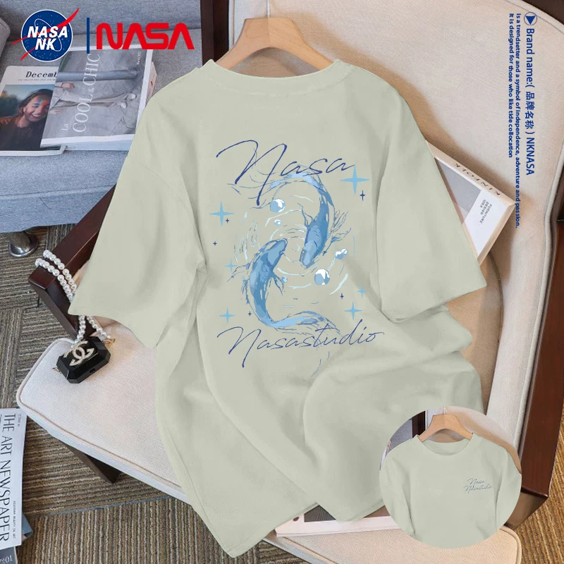 Футболка (NK NASA) летняя хлопковая, короткий рукав, американский стиль