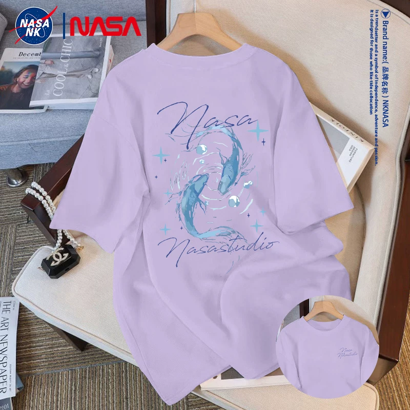 Футболка (NK NASA) летняя хлопковая, короткий рукав, американский стиль