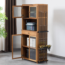 Nanzhu multifunctional fishing rod display rack fishing rod bracket display shelf Luya rod fishing gear storage cabinet hand rod home