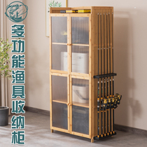Fishing rod rack fishing gear storage cabinet Luya rod rack fish rod placement rack display rack fishing box bracket household shelf multi-layer