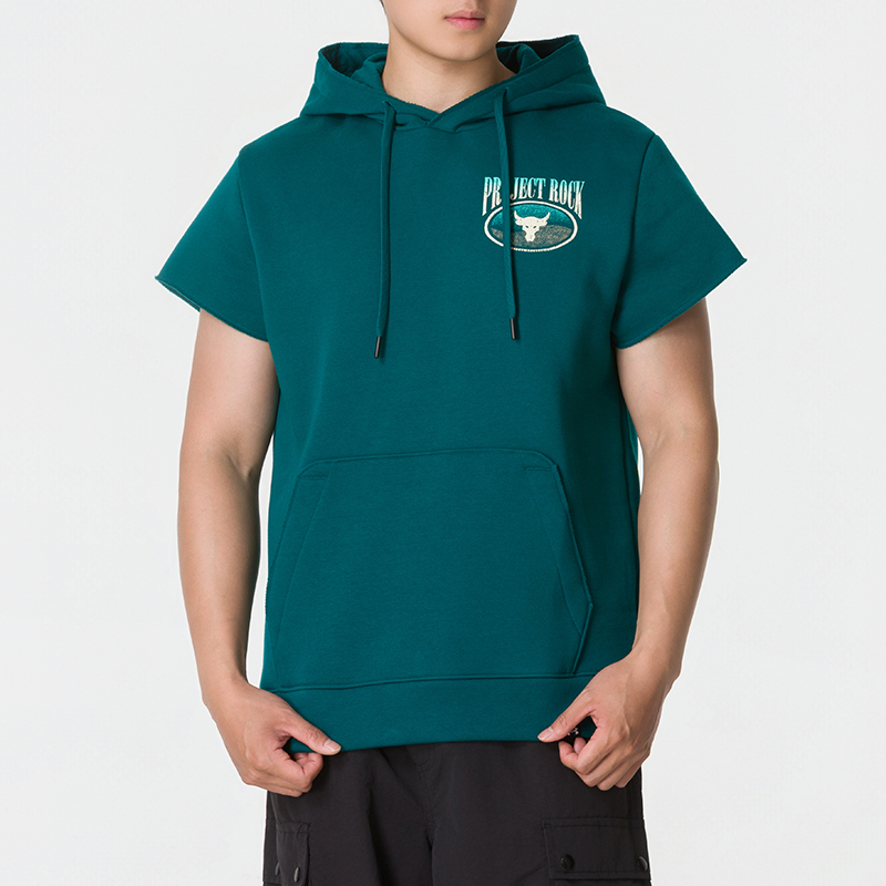 Ua under Armour Johnson Hooded Short-Sleeved Men's Summer New Sportswear Training Half-Sleeved Running T-Shirt 1383209 Ua under Armour Johnson Hooded Short-Sleeved Men's Summer New Sportswear Training Half-Sleeved Running T-Shirt 1383209