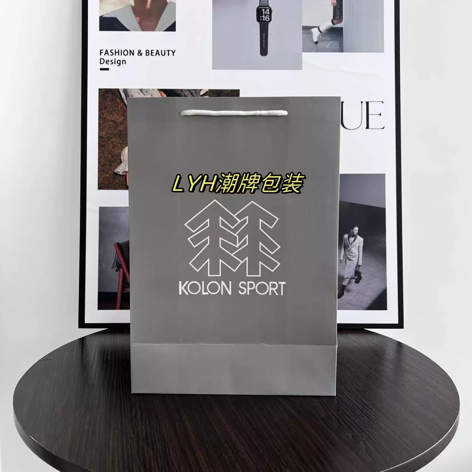 Сумка для рук KOLON SPORT, клонированная оригинальная одежда, небольшие сумки для покупок, лесоподобная упаковка, подарочная сумка, оптовая продажа