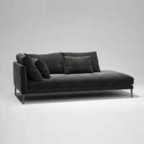 Nordic internet celebrity new cotton and linen fabric chaise longue chair room living room sofa Italian style minimalist bedroom chaise longue beauty couch