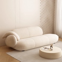 New cream style frosted velvet chaise longue chair Nordic living room beauty couch French internet celebrity bedroom toffee chair