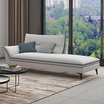 Nordic new Internet celebrity Martha frosted velvet chaise lounge chair minimalist living room bedroom toffee chair room beauty couch