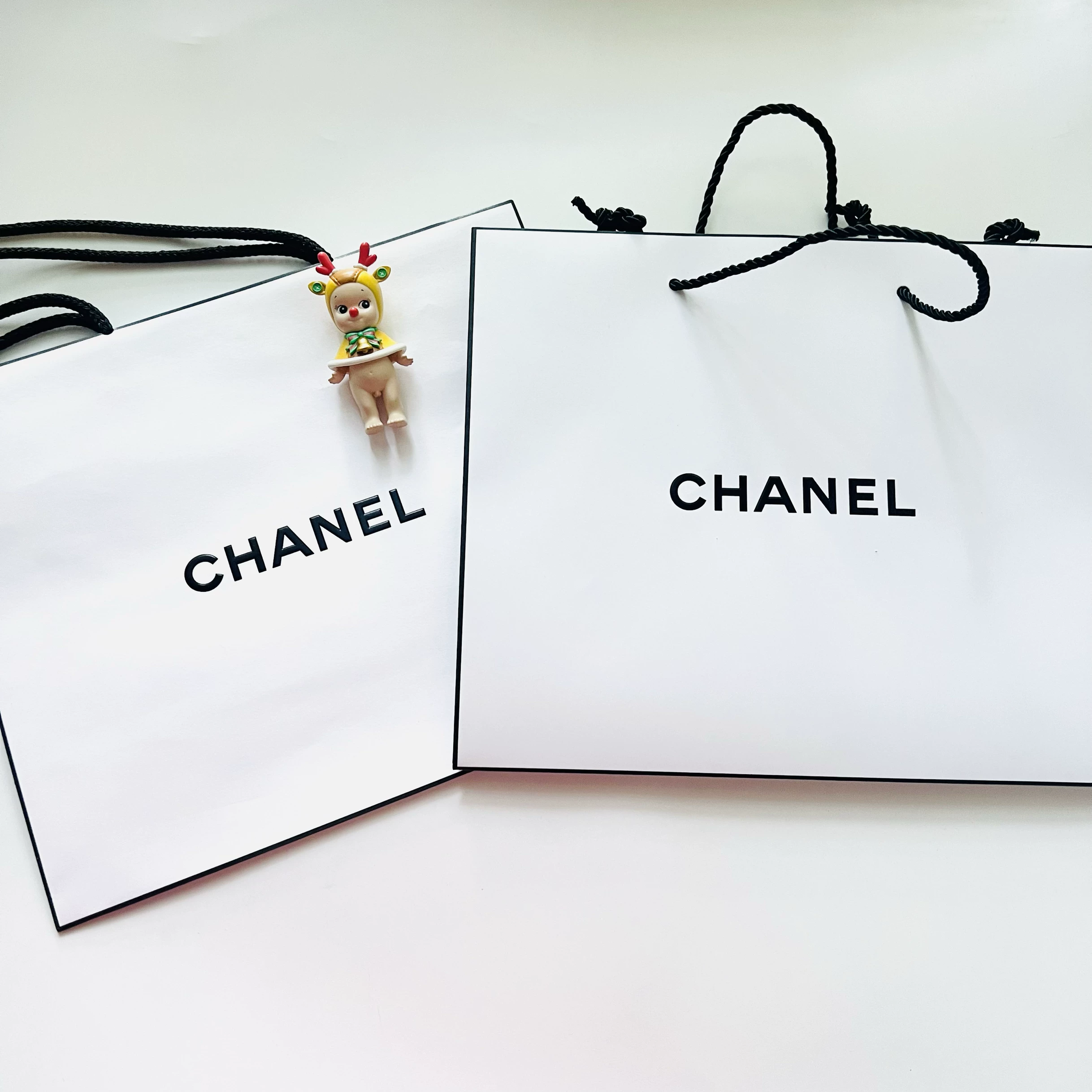 2 штуки пакетов Chanel Paper Paper для покупок, лабораторная косметика, подарочные сумки, счёт Genuine