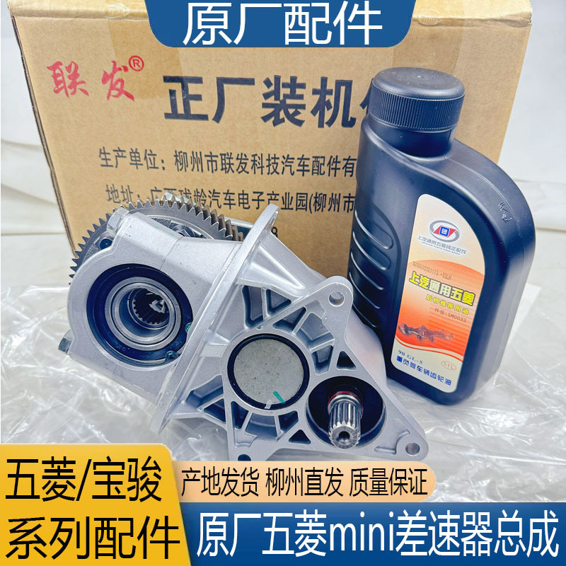 Original Wuling Hongguang Mini Ev New Energy Differential Rear Axle Motor Differential with Gear Oil