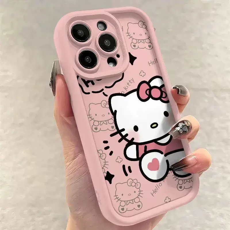Сан Райо Инс чехол для iPhone 15 14 13 11 12 с HelloKitty