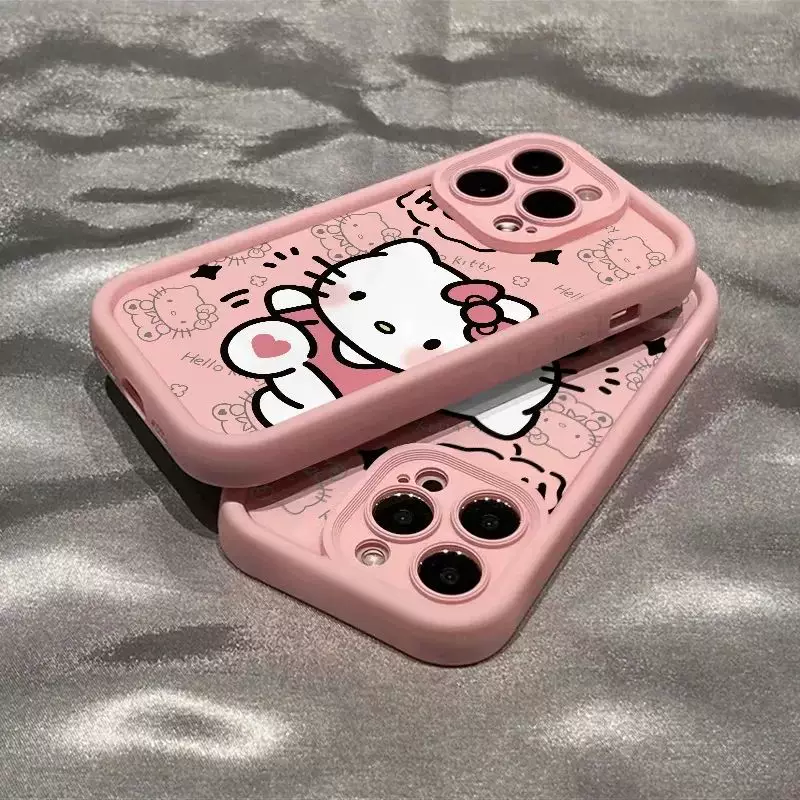 Сан Райо Инс чехол для iPhone 15 14 13 11 12 с HelloKitty