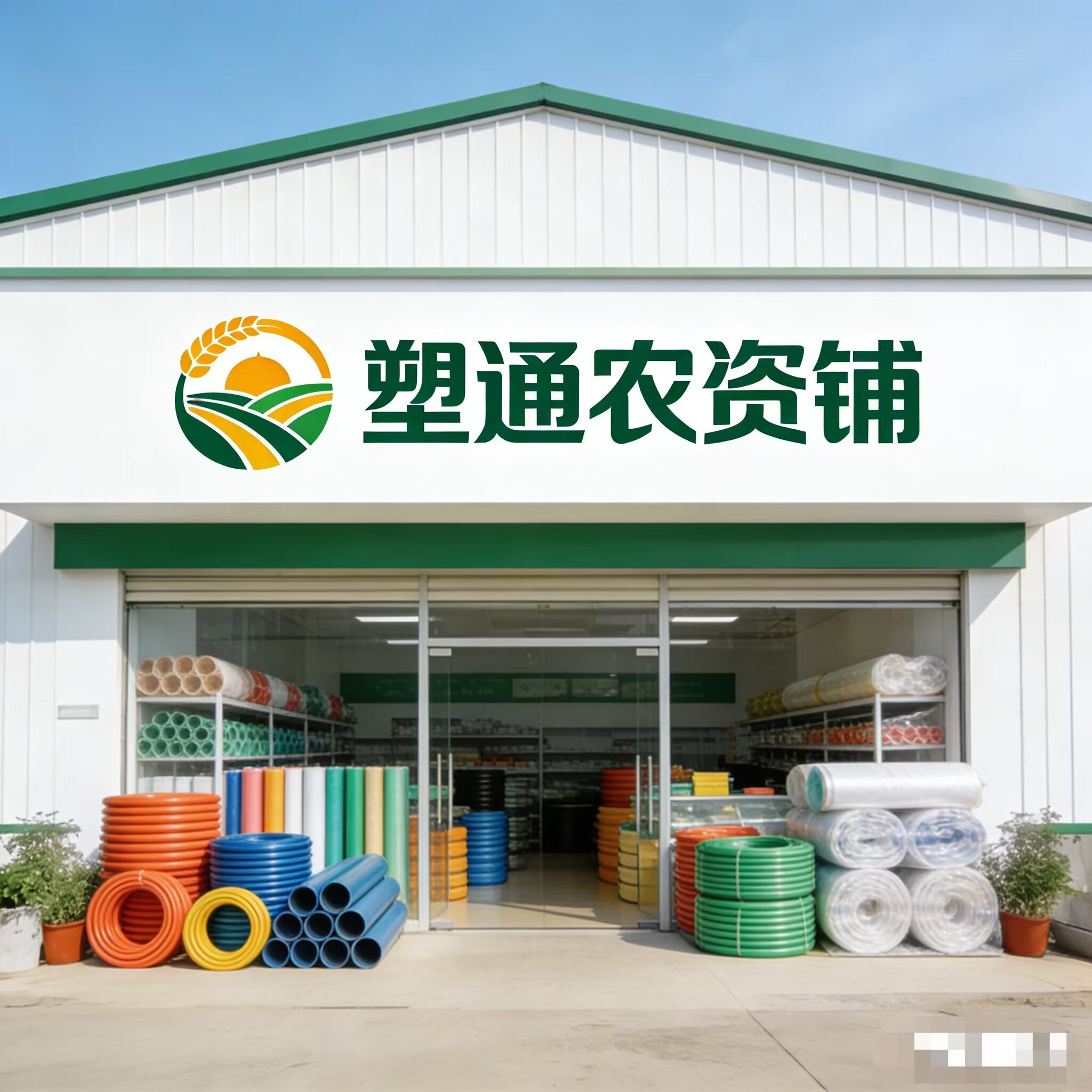 塑通农资铺的LOGO
