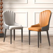 Modern minimalist home dining chair Nordic new light luxury technology cloth back chair makeup chair leisure hotel chair