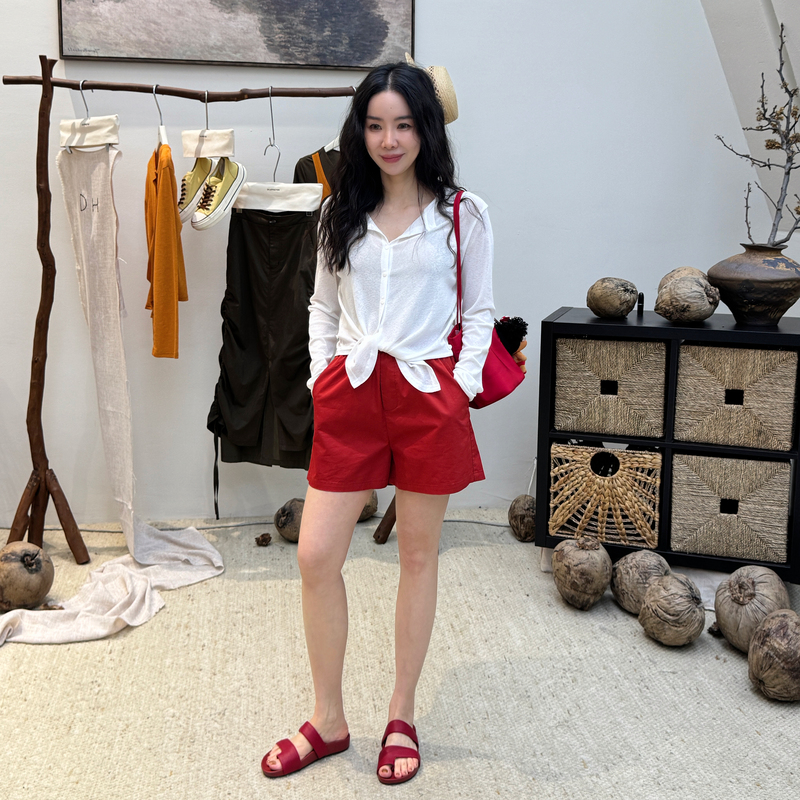 Xinran Kiki 【Three-Quarter Length Hot Pants】 Summer Colorful Versatile Shorts 86101 Dk Xinran Kiki 【Three-Quarter Length Hot Pants】 Summer Colorful Versatile Shorts 86101 Dk