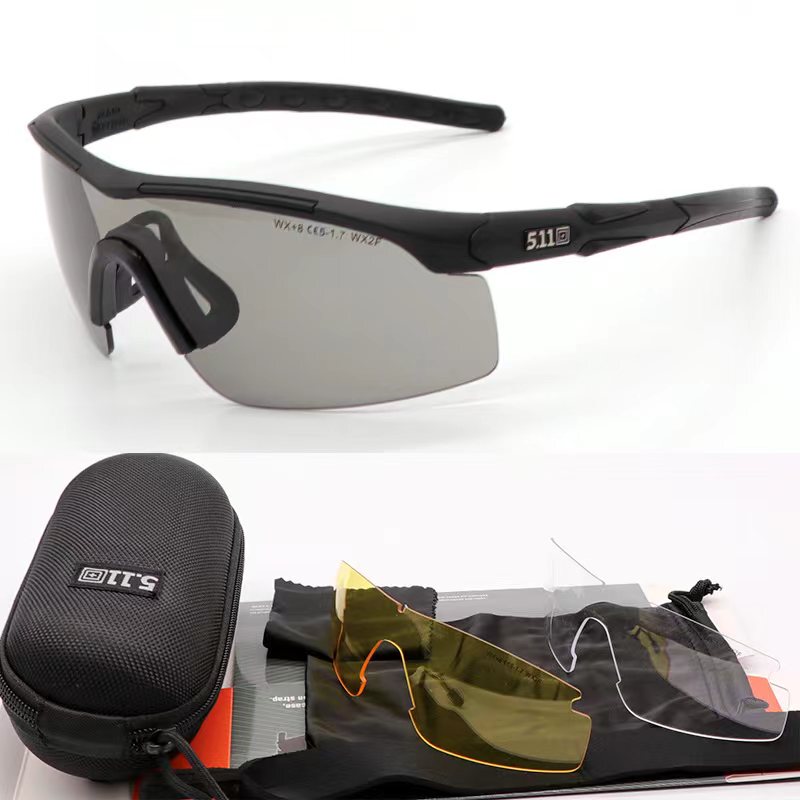 5.11 Special Forces Tactical Glasses Military Enthusiast Tactical Equipment Cs Combat Bulletproof Shooting Goggles Windproof Sandproof Sunglasses