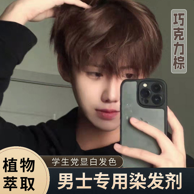 Chocolate Brown Hair Dye, Bleach-Free Dark Brown, Men's Special Maple Brown Milk Tea Gray Brown Hair Dye, Pure Plant Chocolate Brown Hair Dye, Bleach-Free Dark Brown, Men's Special Maple Brown Milk Tea Gray Brown Hair Dye, Pure Plant