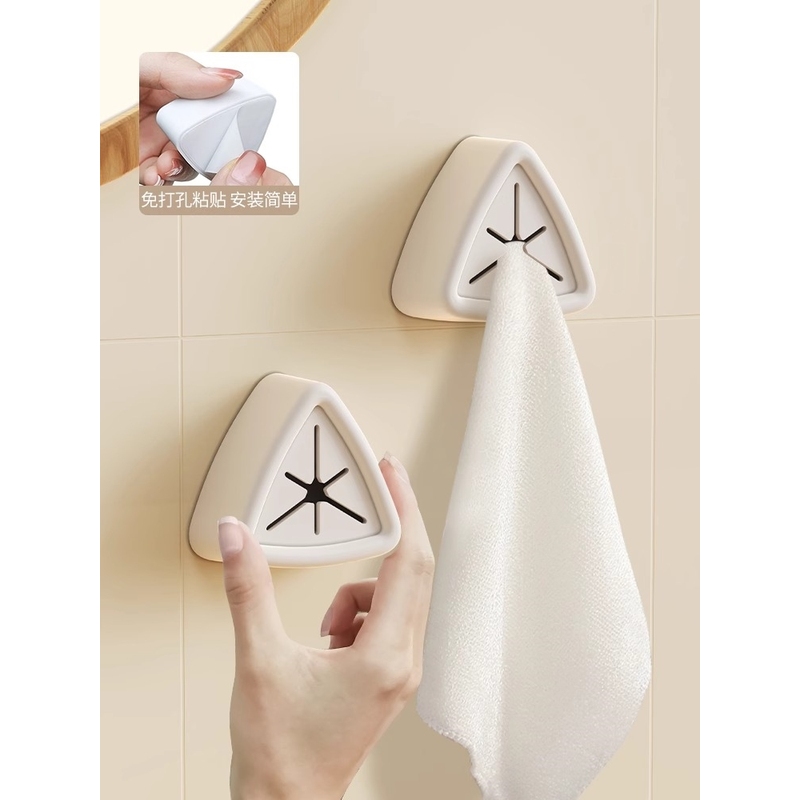 Towel Rack for Bathroom, No-Drill Installation, Bathroom Storage Rack, Cloth Hanging Rod, Face Towel Storage, Towel Hook, Strong Adhesive