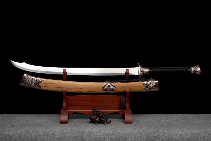 龙泉明雁翎刀评测｜戚家刀/绣春刀防身冷兵器推荐，未开刃也能当摆件