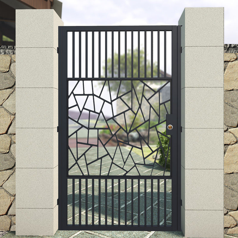 Villa Iron Garden gate Baye Country Garden Europe-style outdoor fence door to open community custom