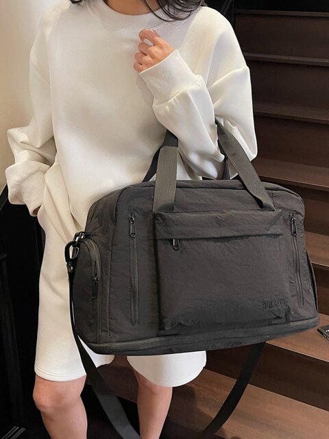 Short-distance travel bag, large-capacity dry and wet separation sports and fitness bag, lightweight business trip luggage bag, expandable maternity bag