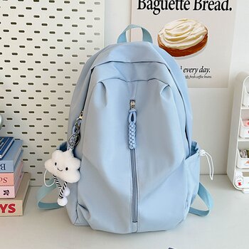 Large-Capacity Student Backpack Japanese Style High School Student Macaron Color Junior High School Female Student Casual Versatile School Bag