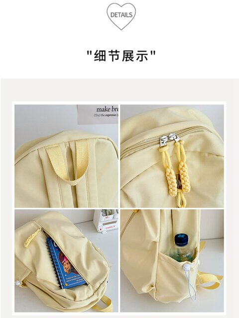 Large-capacity student backpack Japanese high school student macaron color junior high school female student casual versatile school bag