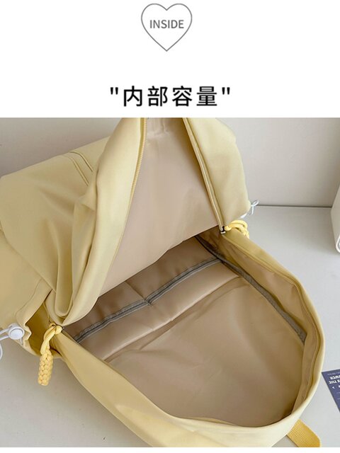 Large-capacity student backpack Japanese high school student macaron color junior high school female student casual versatile school bag