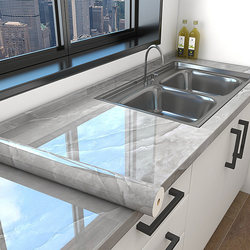 Kitchen Oil-Proof Stickers Are Waterproof, Fireproof and High-Temperature Resistant, Self-Adhesive Thickened Protective Film for Stove Countertops, Marble Wallpaper