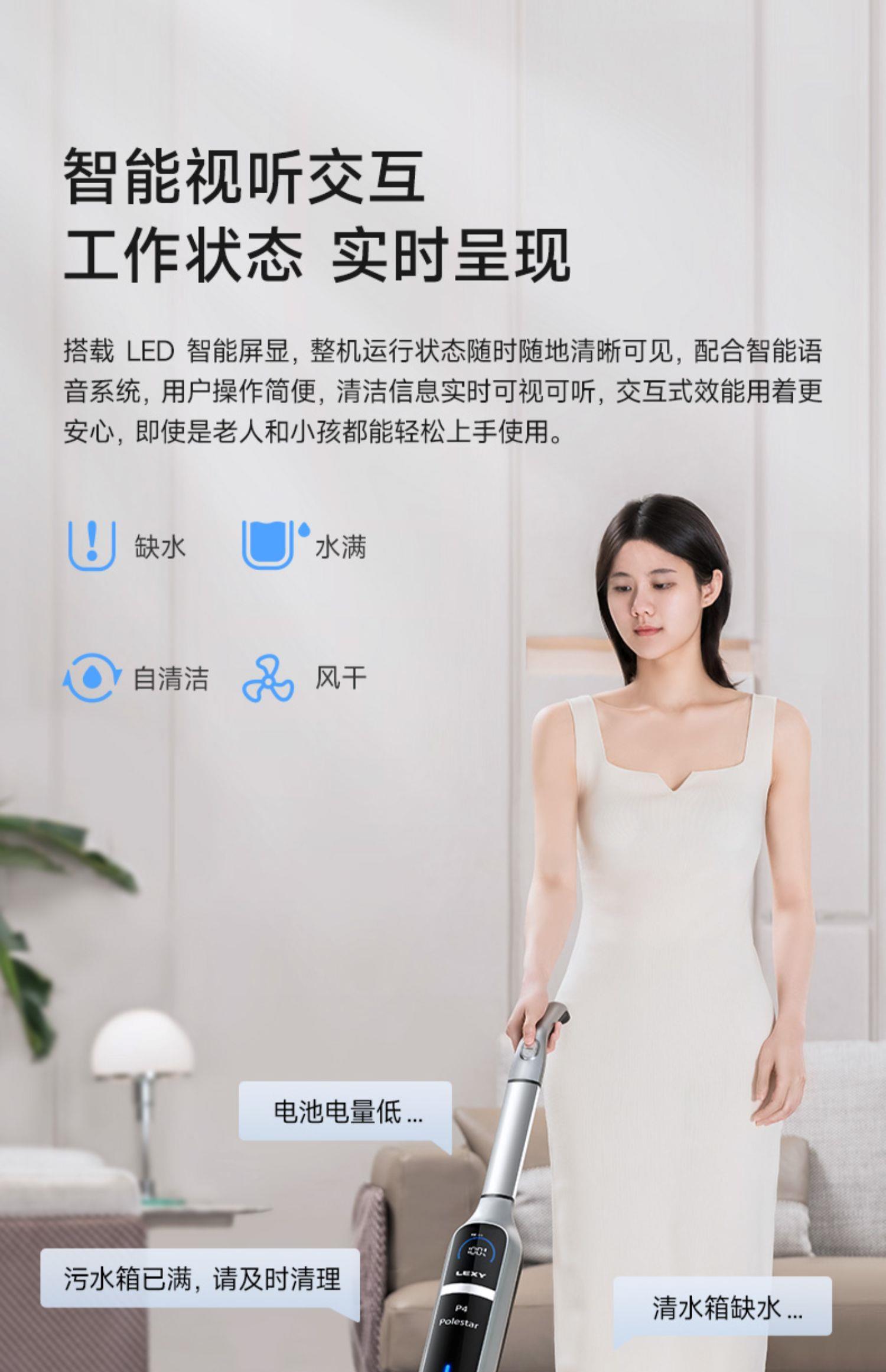 莱克洗地机北极星P4