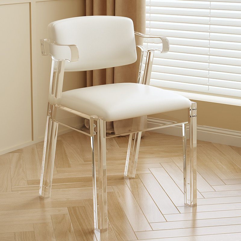 Nordic light luxury luxury chair modern minimalist acrylic net red dresser bench living room dining chair