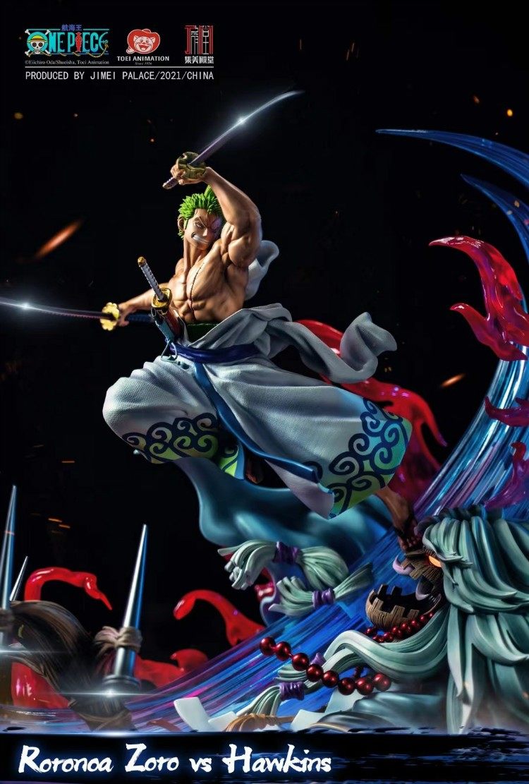 JIMEI Palace One Piece Roronoa Zoro VS Hawkins GK Resin Statue
