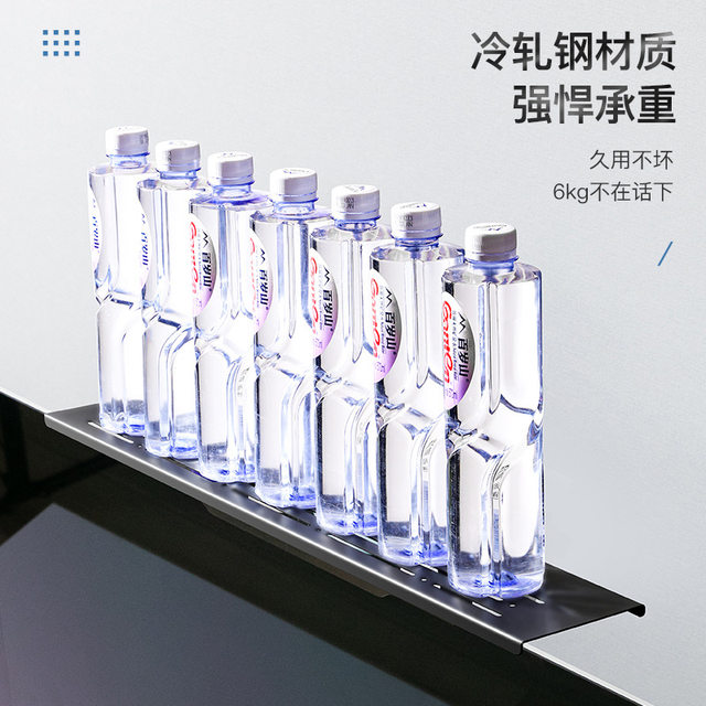 No-Drill Tv Mount for Home Use, Organizer and Storage Rack Above the Living Room Monitor, Remote Control Carbon Steel Bracket