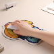 Creative Oil Painting Plant-Shaped Mouse Pad, Cartoon Cute Desk Pad, Computer Pad, Wrist Pad, Oil Painting Version Wrist Protector