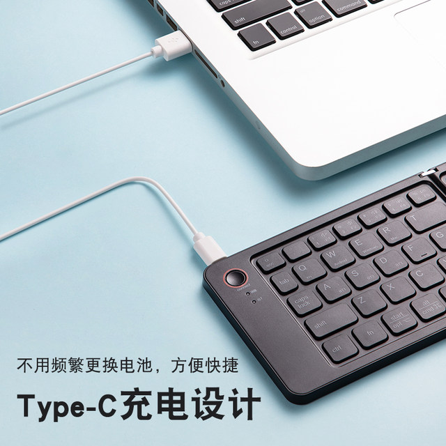 Computer Tablet Folding Bluetooth Keyboard Portable Wireless Keyboard Mini Keyboard Office Bluetooth Keyboard Notebook