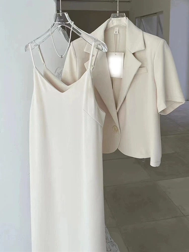 Летнее платье, дизайнерский костюм, комплект, универсальная длинная юбка, 2024 года, городской стиль, по фигуре, тренд сезона, подходит для подростков