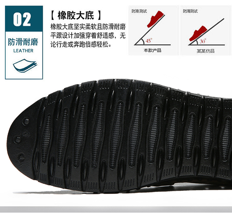 爱登堡 男士 真皮镂空凉鞋 图4