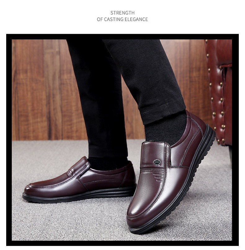 Edenbo 爱登堡 22年秋季款 头层牛皮 男式皮鞋软底爸爸鞋 天猫优惠券折后￥69包邮（￥119-50）加绒款同价