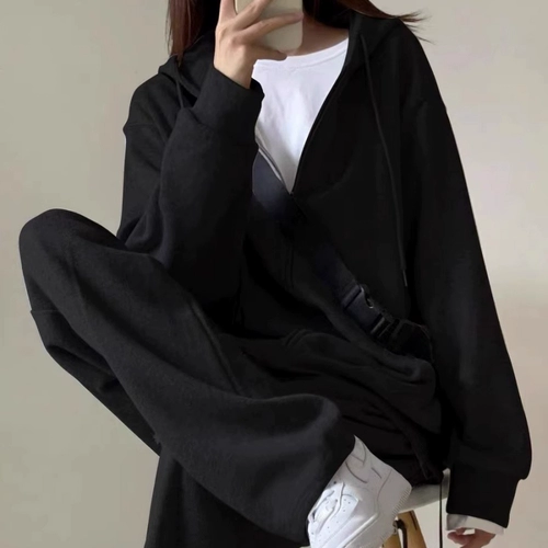 Спортивный костюм, модный комплект, утепленная толстовка с капюшоном