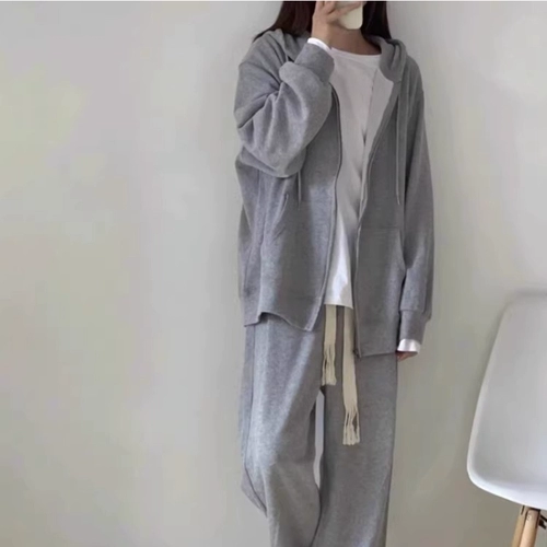 Спортивный костюм, модный комплект, утепленная толстовка с капюшоном